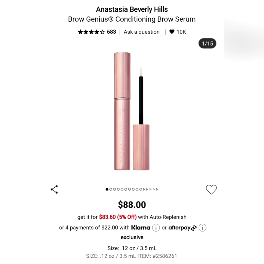 Anastasia Brow Genius Brow serum